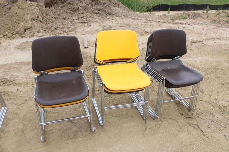 (15) Stackable Chairs Lee Real Estate & Auction Service
