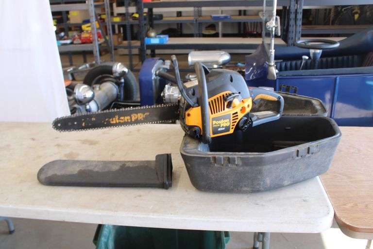 Poulan Pro chainsaw w/case Lee Real Estate & Auction Service
