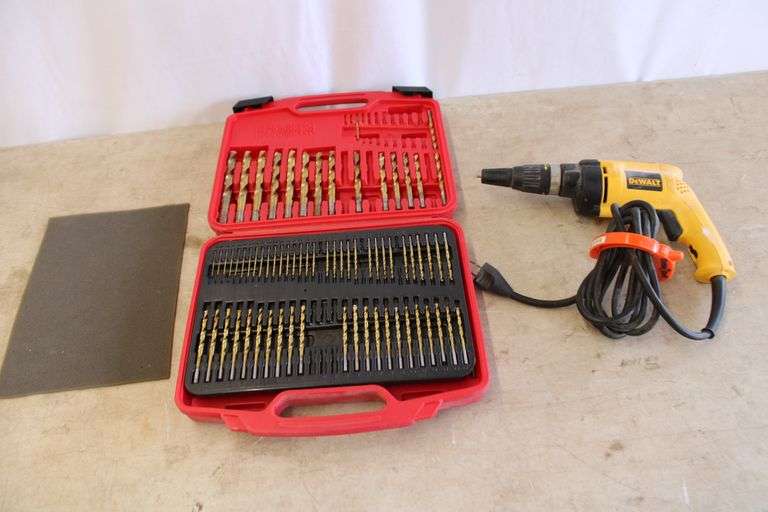 Dewalt Drill, Drill Bit Set Lee Real Estate & Auction Service