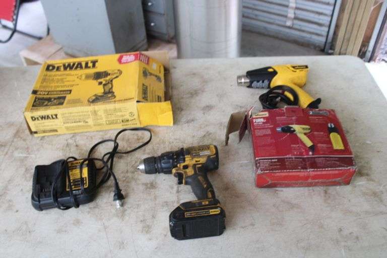 Dewalt Drill & Wagner Heat Gun Lee Real Estate & Auction Service