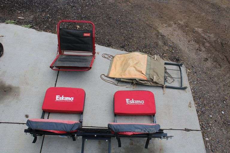 Ice Fishing Seats & Backpack Lee Real Estate & Auction Service
