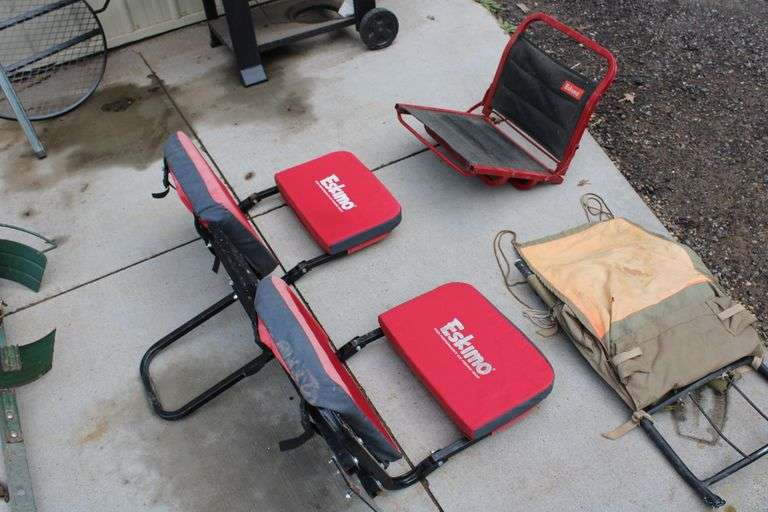 Ice Fishing Seats & Backpack Lee Real Estate & Auction Service