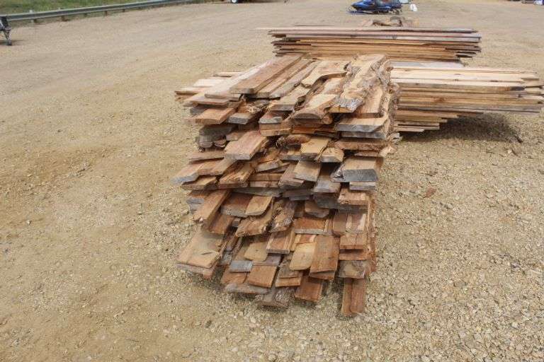 Pallet of rough sawn lumber Lee Real Estate & Auction Service