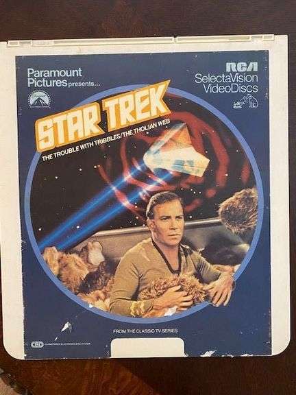STAR TREK Trouble With Tribbles / The Tholian Web 1982 Videodisc CED