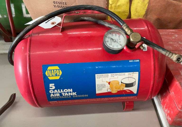 Napa 5 gallon portable air tank Maring Auction Co LLC