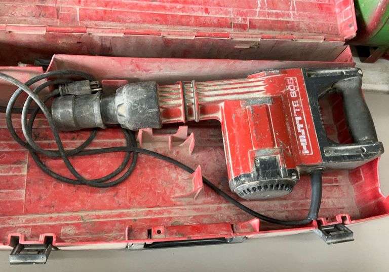 Hilti TE 805 demolition hammer, case Maring Auction Co LLC