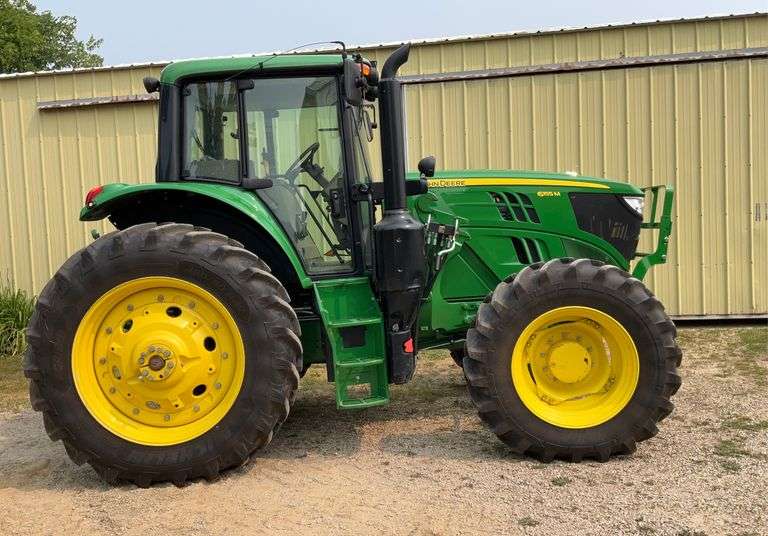 John Deere 6155M Tractor, 294 Hours, Left Hand Reverser, PowrQuad 20