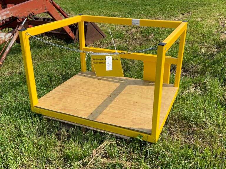 Skid Loader Plate Safety Man Basket Maring Auction Co LLC