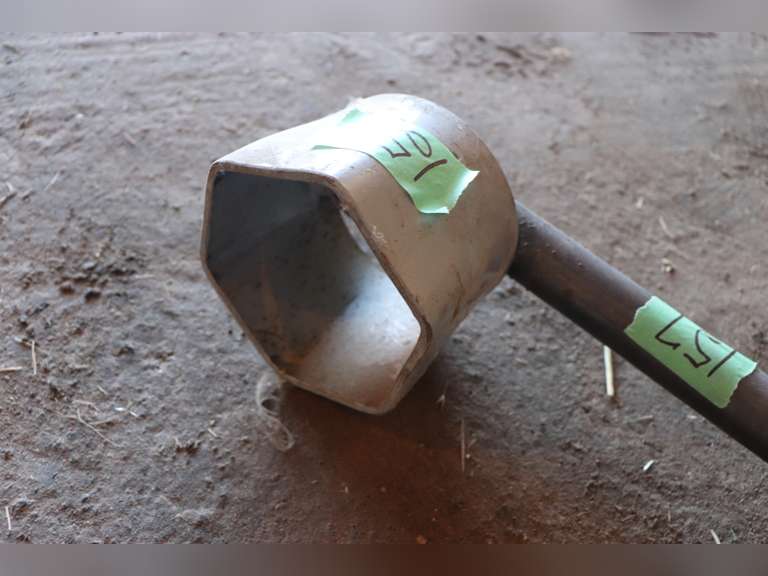 Large custom socket wrench Adam Marshall Land & Auction, LLC