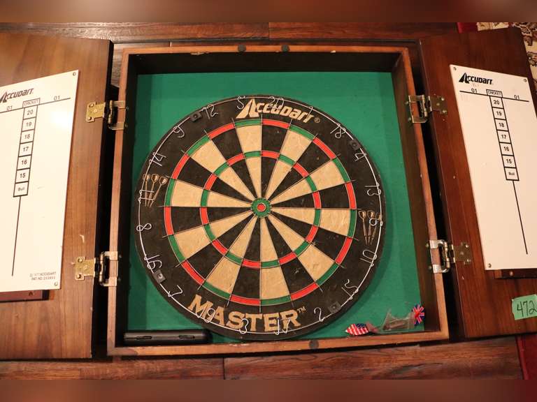Accudart and dart board Adam Marshall Land & Auction, LLC