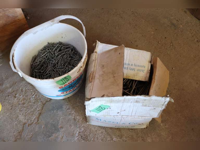 Fencing nails and large nails Adam Marshall Land & Auction, LLC