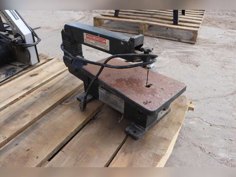 Cental Machinery 13" scroll saw Adam Marshall Land & Auction, LLC