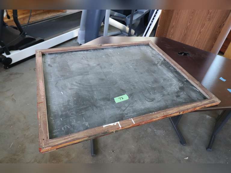 Black chalkboard, 36" x 36" Adam Marshall Land & Auction, LLC