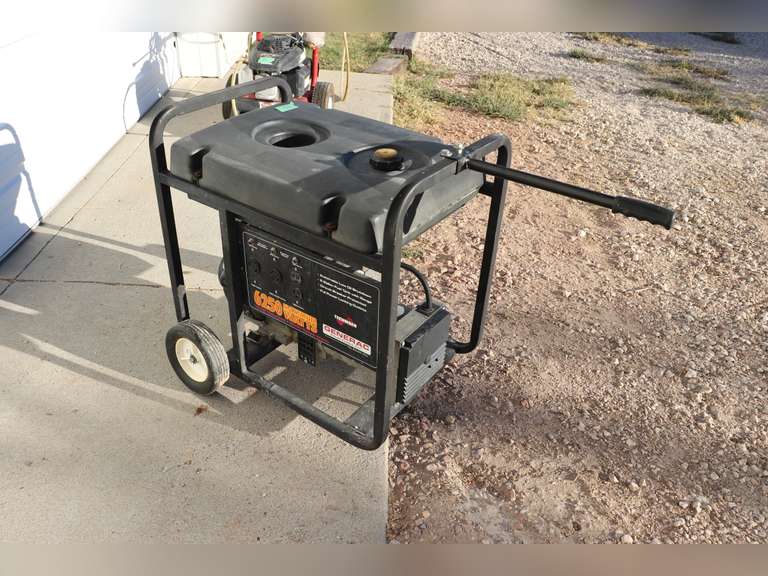 Generac 6,250 watt generator, 10HP, runs Adam Marshall Land & Auction