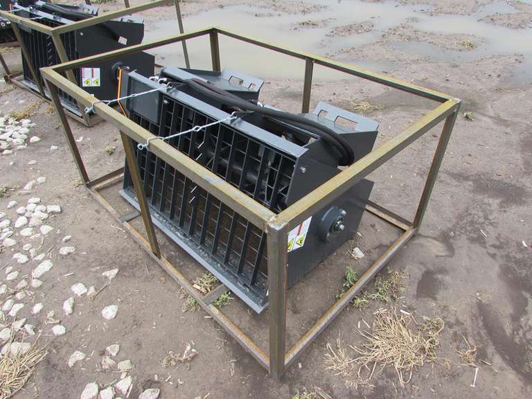 Unused Wolverine concrete mixer for skid steer Adam Marshall Land