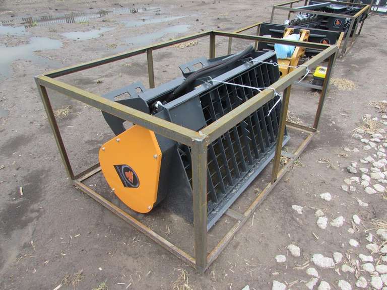 Unused Wolverine concrete mixer for skid steer Adam Marshall Land