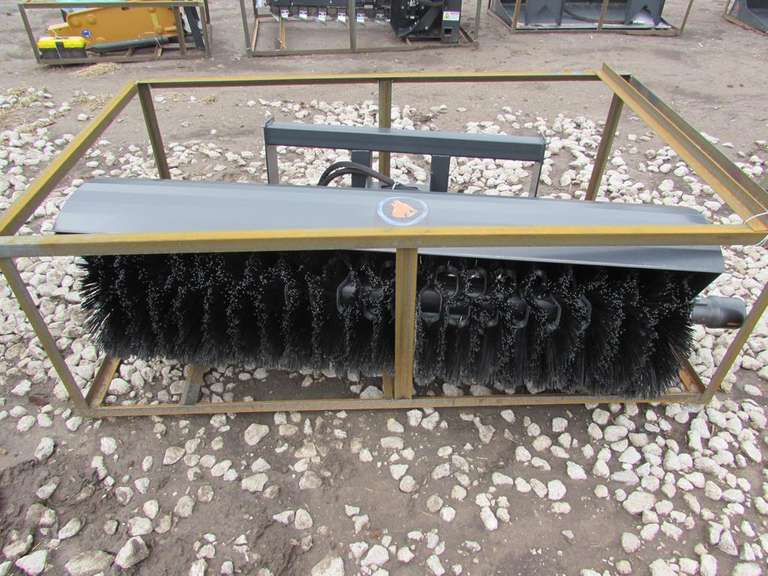 Unused Wolverine 72" angle broom for skid steer Adam Marshall Land