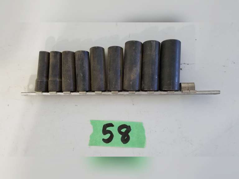 BluePoint 3/8 Metric Deep Twist Impact Socket Set (9 pc) Adam