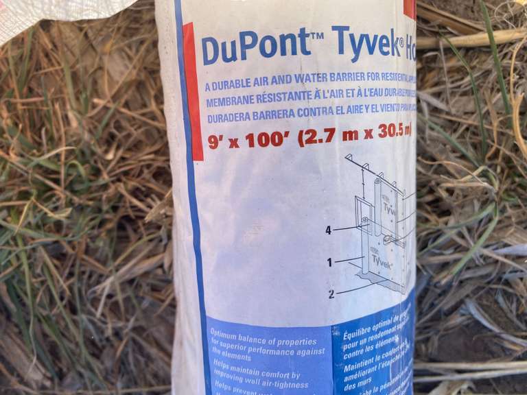 (2) Rolls Tyvek Moisture Barrier, 1 New, 1 Opened Adam Marshall