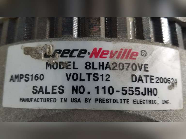 LeeceNeville Alternator Model BLHA2070VE Adam Marshall Land