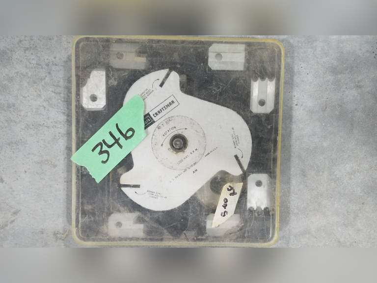 Craftsman Molding Head Cutter W/Blades Adam Marshall Land & Auction, LLC