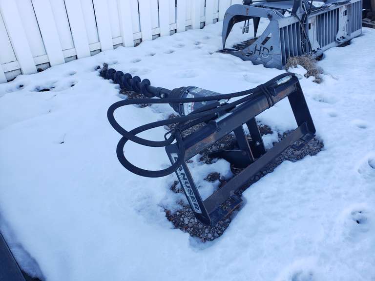 Danuser EP 15 skid steer post hole digger with 6" & 12" bits Adam