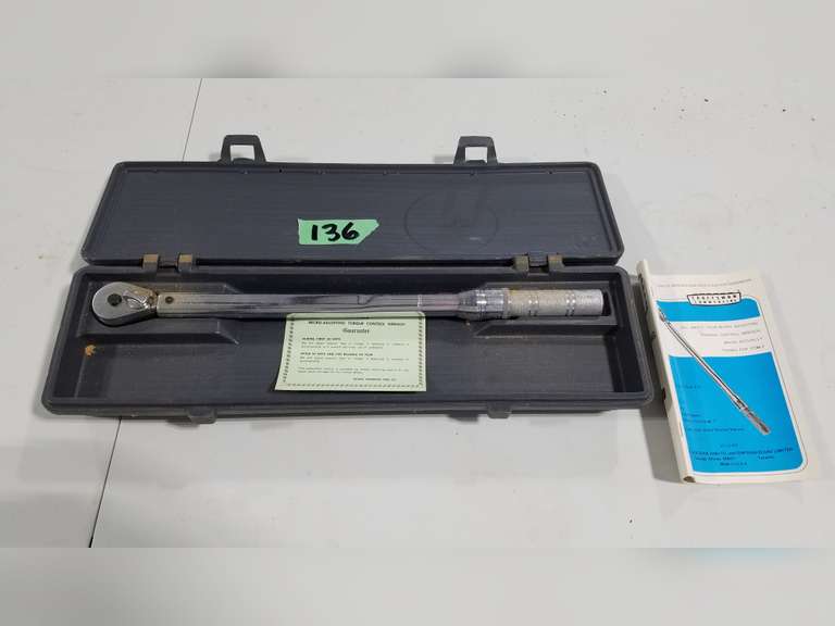 Craftsman MicroAdjusting Torque Control Wrench W/Case Adam Marshall
