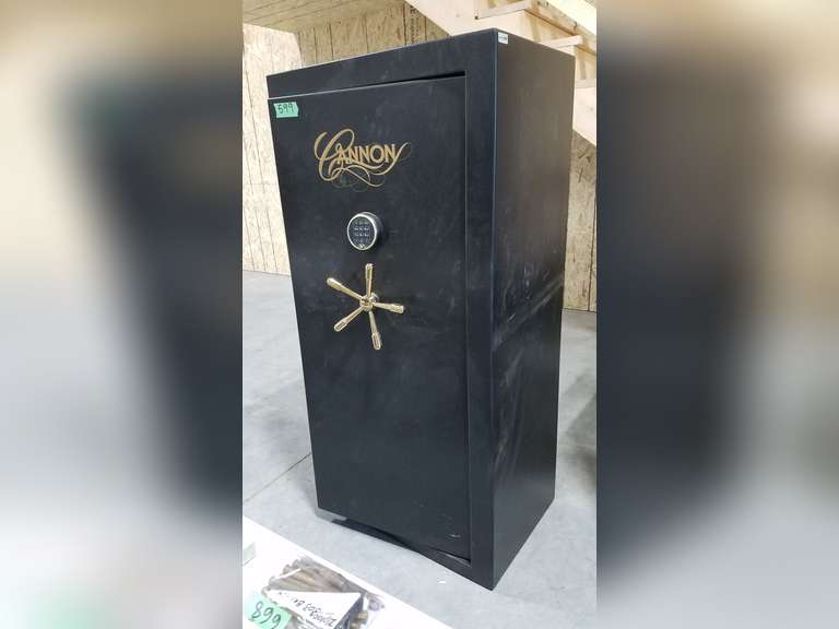 Cannon Gun Safe W/ Electronic Lock, Holds 24 Guns, Outer Measurements 30"W x 20"D x 60"H