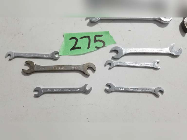 SK Tools Flare Nut Wrenches (5 pc), Standard Sm Open End Wrenches (6