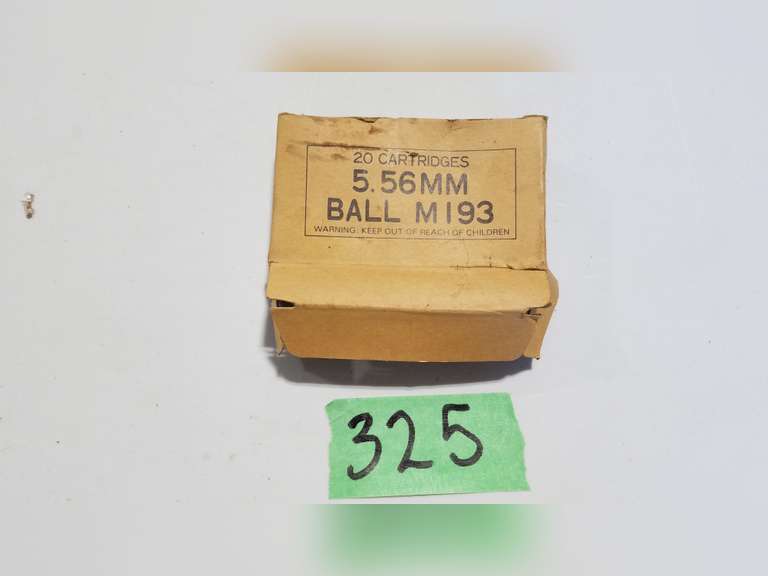 5.56 MM Ball M193 Cartridges (9) - Adam Marshall Land & Auction, LLC