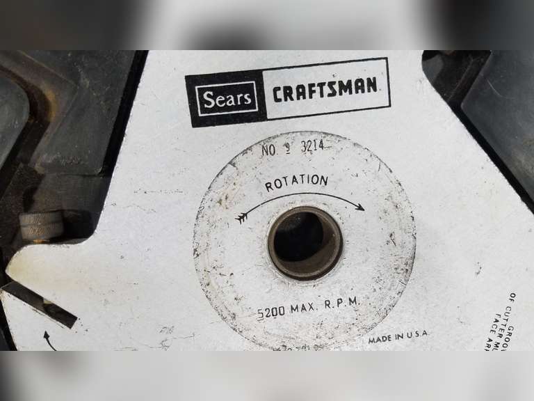 Craftsman Molding Head Cutter W/Blades Adam Marshall Land & Auction, LLC