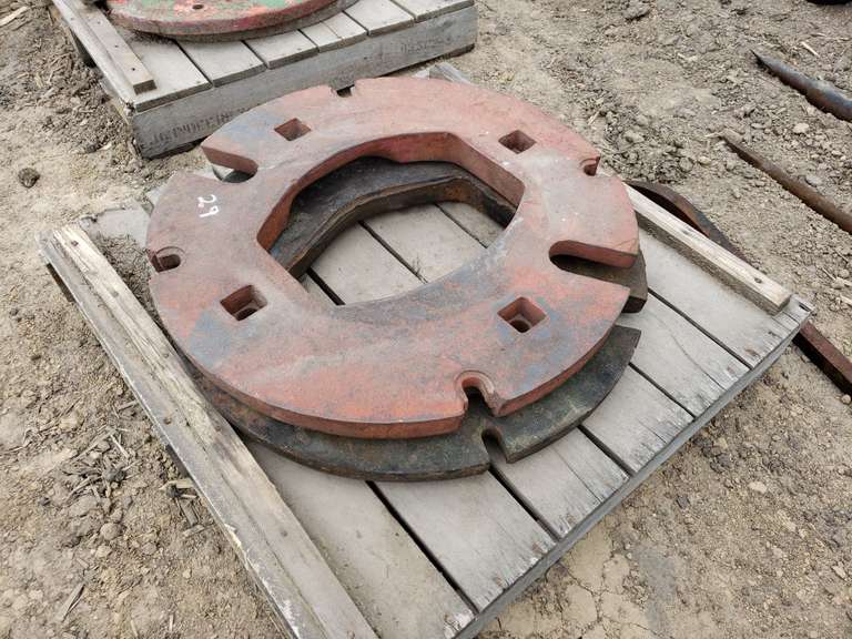 2 tractor wheel weights off Farmall 706 Adam Marshall Land