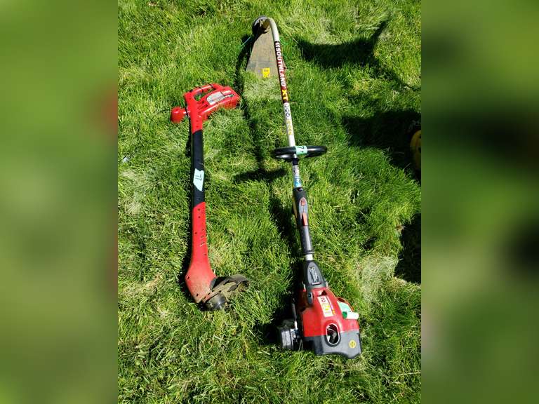 Southland at gas trimmer and Toro electric trimmer Adam Marshall Land