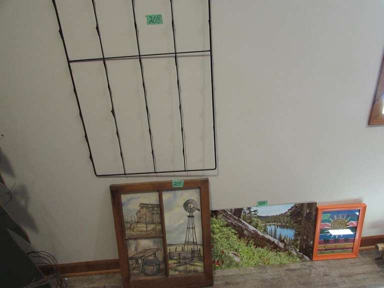 Pictures and Picture Hanger (you remove from wall) Adam Marshall Land