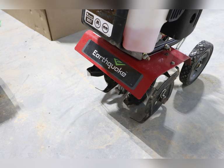 Earthquake gas powered rototiller Adam Marshall Land & Auction, LLC