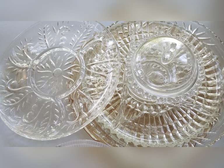Decorative Glass Serveware Adam Marshall Land & Auction, LLC