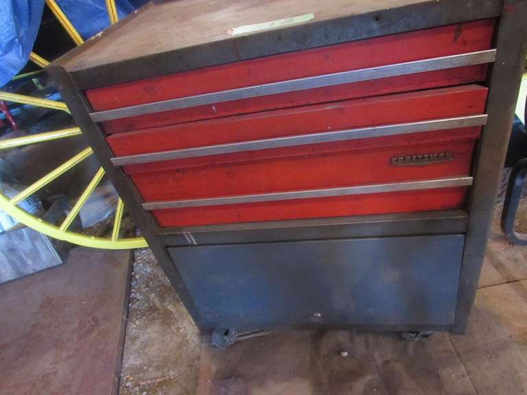 Four Drawer Craftsman Tool Box on Rollers (32" Tall) Adam Marshall