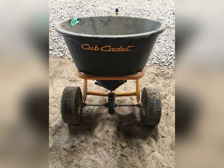 Cub Cadet lawn fertilizer spreader Adam Marshall Land & Auction, LLC