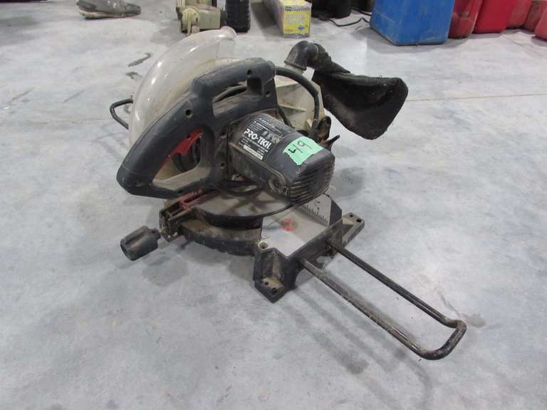 Protech chop saw Adam Marshall Land & Auction, LLC