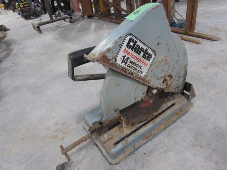 Clarke metalworker 14" abrasive cutoff saw Adam Marshall Land & Auction, LLC