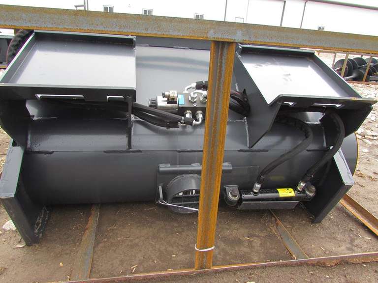 New Wolverine 4' wide concrete mixer for skid steer Adam Marshall