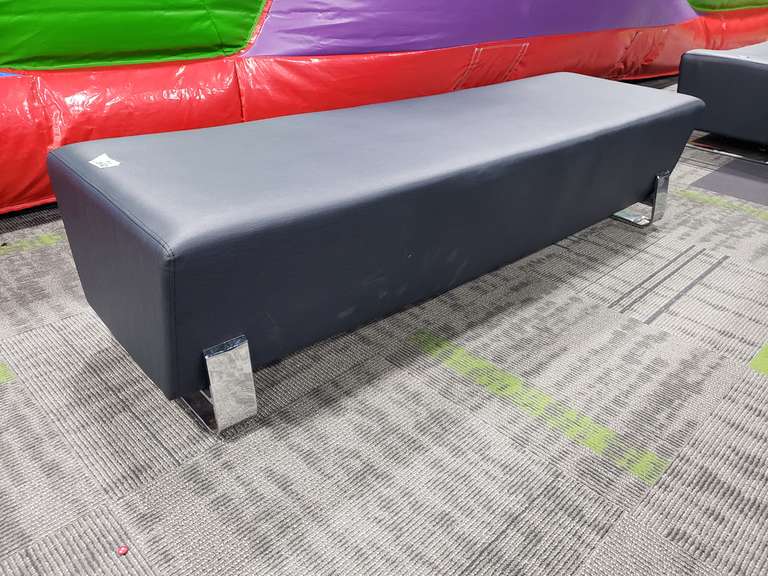 6ft. Vinyl covered bench with chrome legs Adam Marshall Land