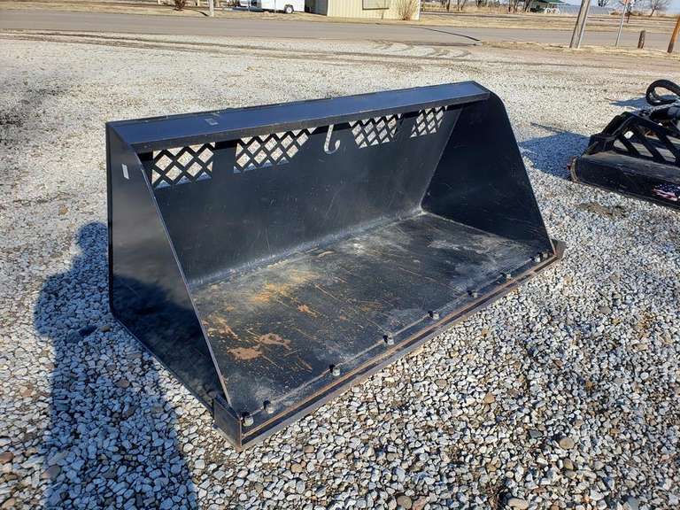 Jenkins Skid Steer material bucket, 84" x 33"T x 39"D Adam Marshall
