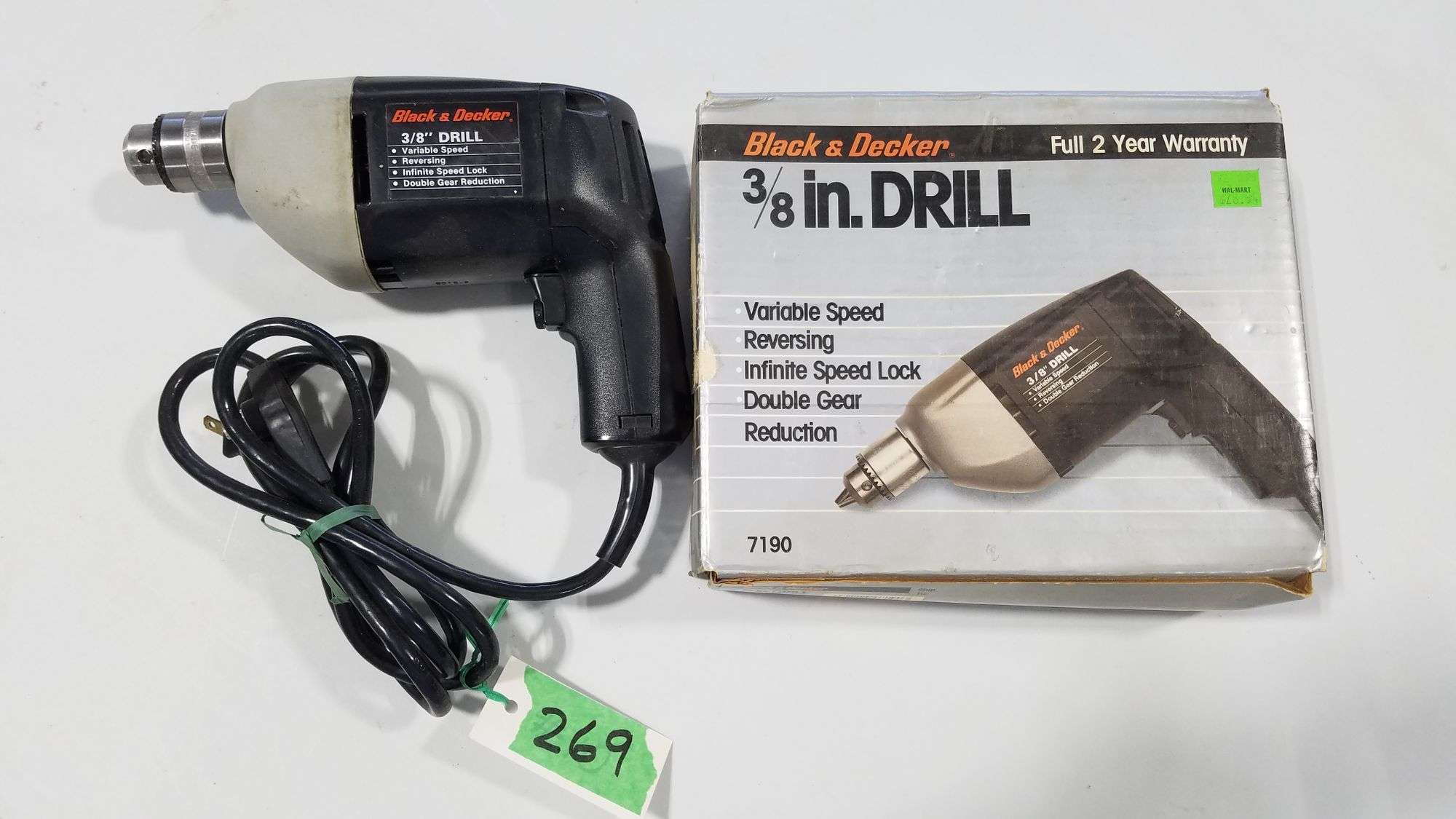 Reversing Variable Speed Corded Drill W 