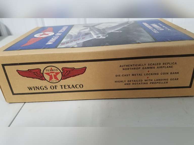 Wings Of Texaco Die Cast Airplane Banks 1 1932 Northrop Gamma 1 Wings Of Texaco Die Cast Airplane Banks 1 1932 Northrop Gamma 1