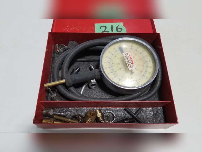 Snapon Fuel Pressure Tester W/Case Adam Marshall Land & Auction, LLC