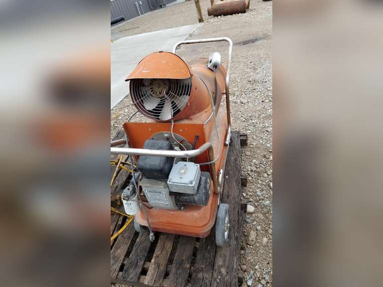 Champion Shop Heater - Oil Burner - Adam Marshall Land u0026 Auction, LLC