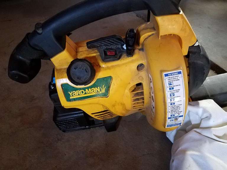 Yardman Gas Blower Working Adam Marshall Land & Auction, LLC