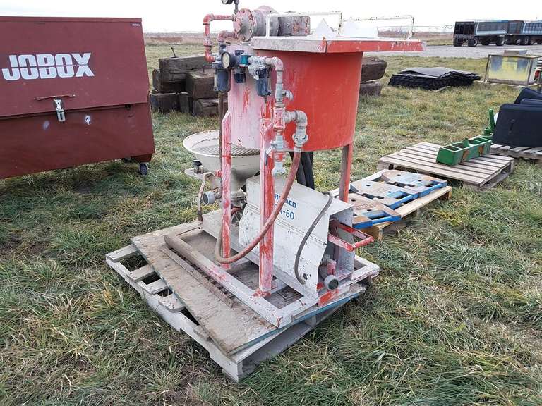 AirPlac HGA50 Air Powered Grout Pump Adam Marshall Land & Auction, LLC