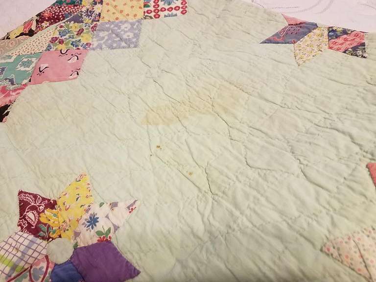 Old Quilt (some stains) Adam Marshall Land & Auction, LLC